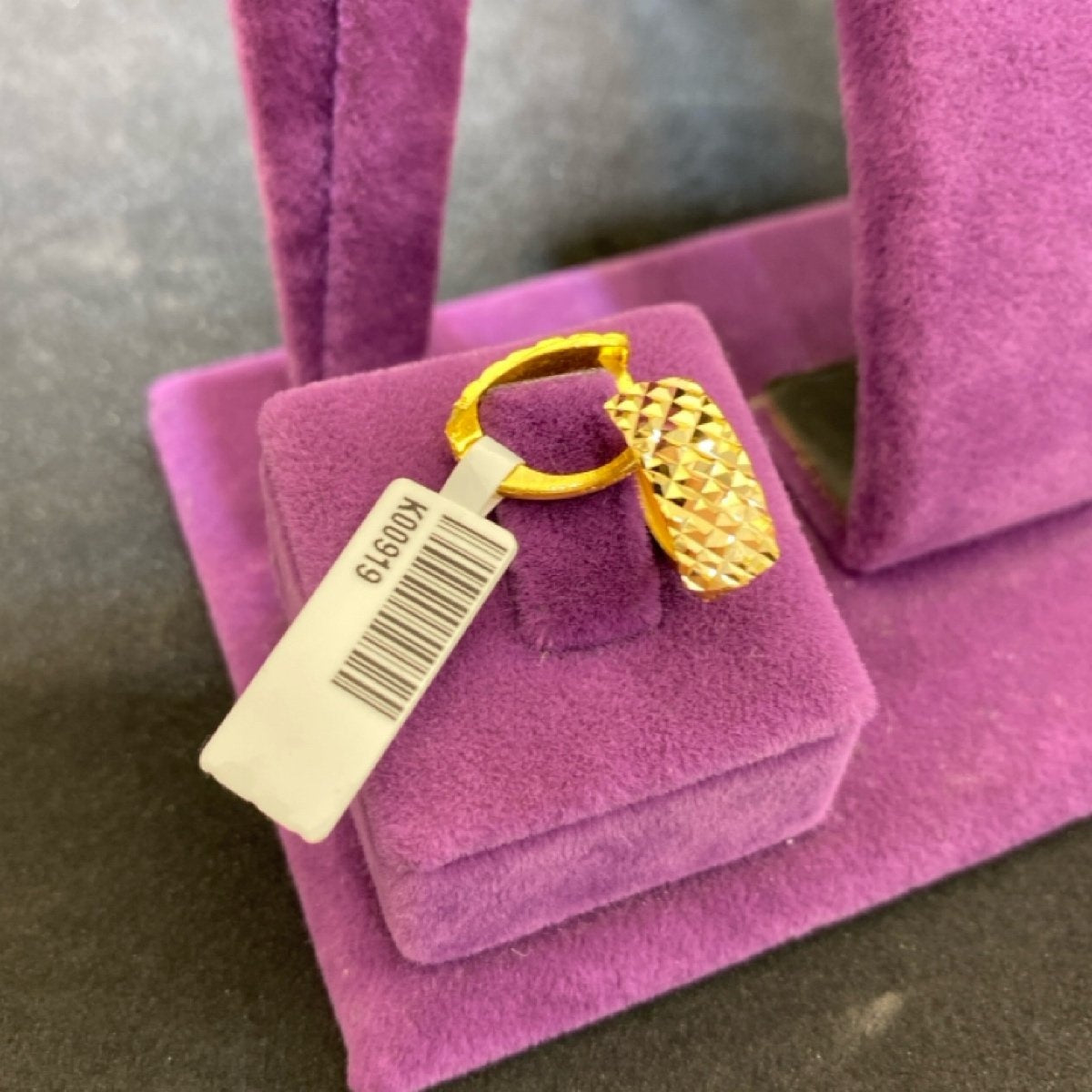 22 Ayar Altın Baklava Dilim Küpe Modern Tasarım 2.50gr Kadın - K00919