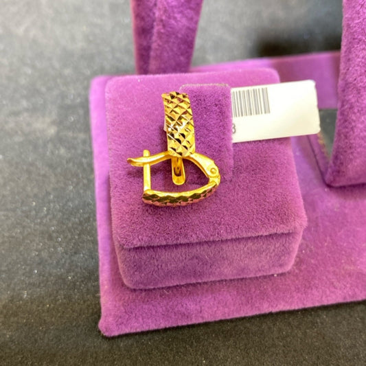 22 Ayar Altın Küpe Özel Tasarım 2.02gr Kadın - K00923