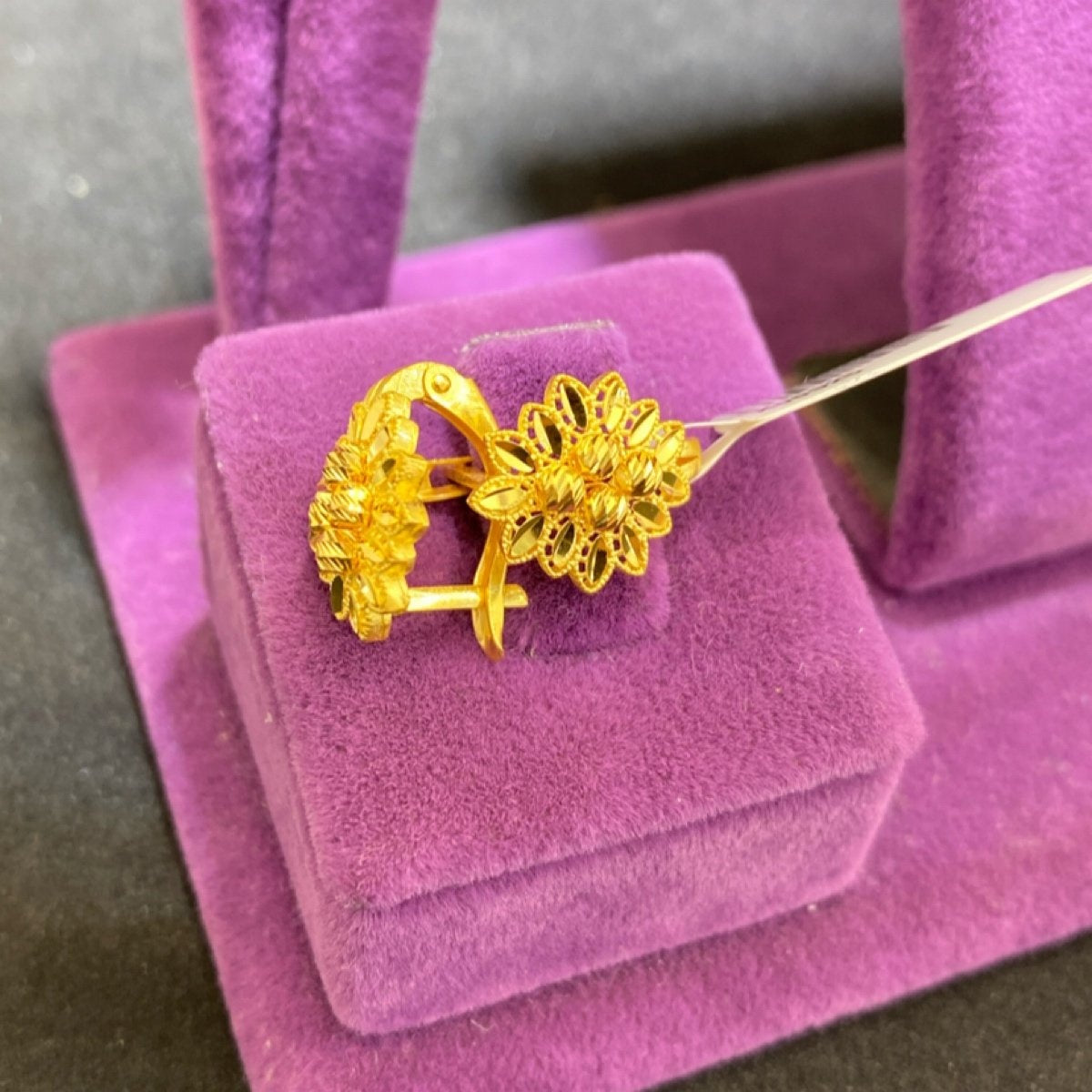 22 Ayar Altın Dorika Küpe Modern Tasarım 2.84gr Kadın Hediye - K00925