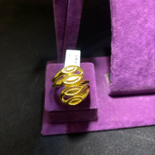 22 Ayar Altın Yüzük Başak Serisi 5.26gr 22 Numara Kadın - Y00965