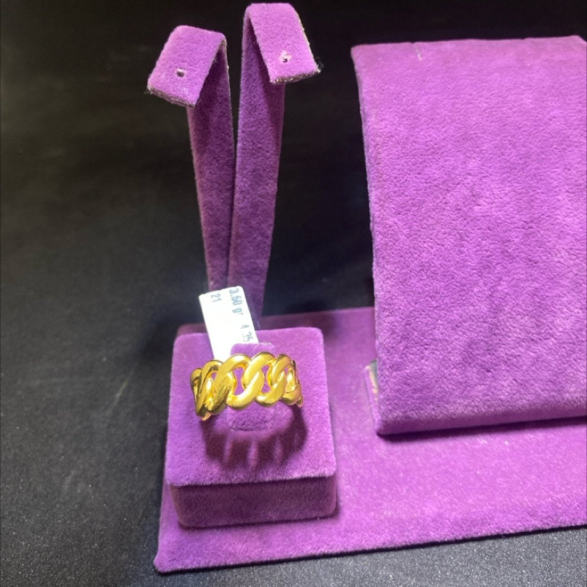 22 Ayar Altın Yüzük Gurmet El İşi 3.50gr 21 Numara Kadın - Y00975