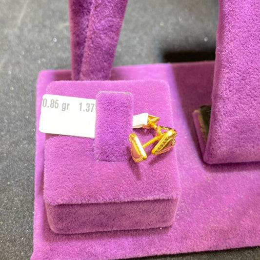 22 Ayar Altın Çocuk Küpesi Dorika Modern Tasarım 0.85gr Hediye - J00033