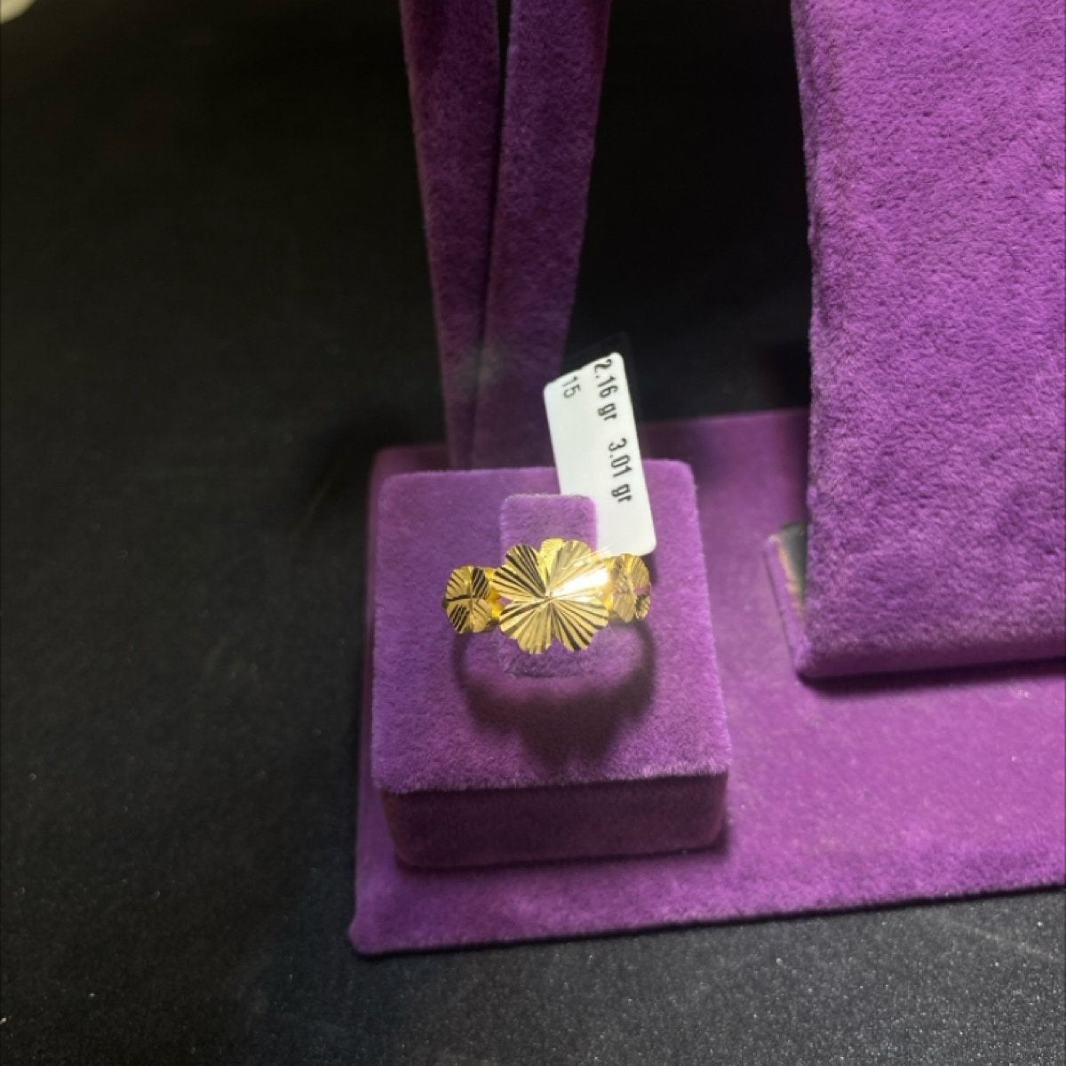 22 Ayar Altın Yüzük Yonca Özel Tasarım 2.16gr 15 Numara Kadın - Y00979