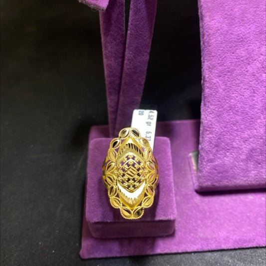 22 Ayar Altın Yüzük Modern Tasarım 4.52gr 20 Numara Kadın - Y00978