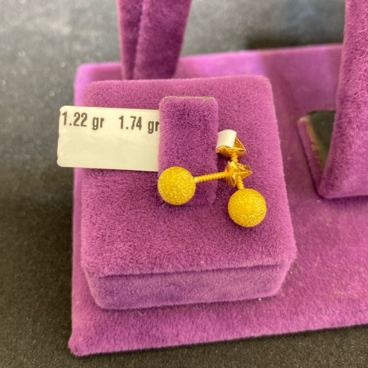 22 Ayar Altın Çocuk Küpesi Dorika Modern Tasarım 1.22gr Hediye - J00031