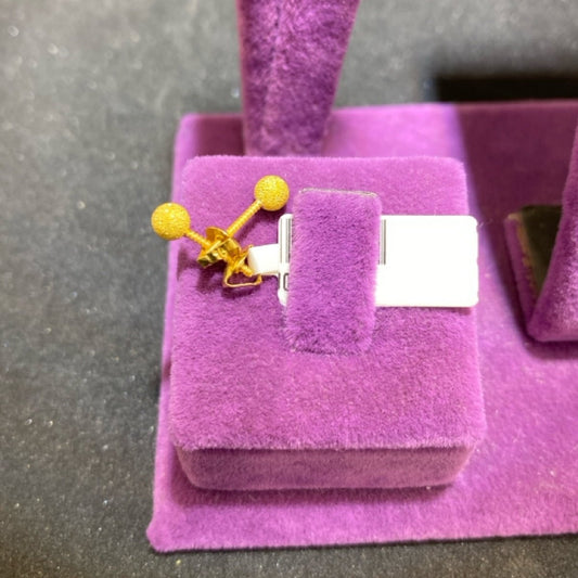 22 Ayar Altın Çocuk Küpesi Dorika Modern Tasarım 0.78gr Hediye - J00030