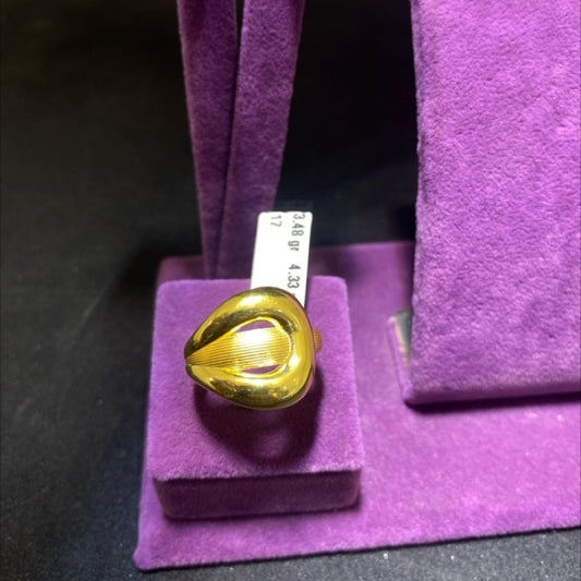 22 Ayar Altın Yüzük Modern Tasarım 3.48gr 17 Numara Kadın - Y00982