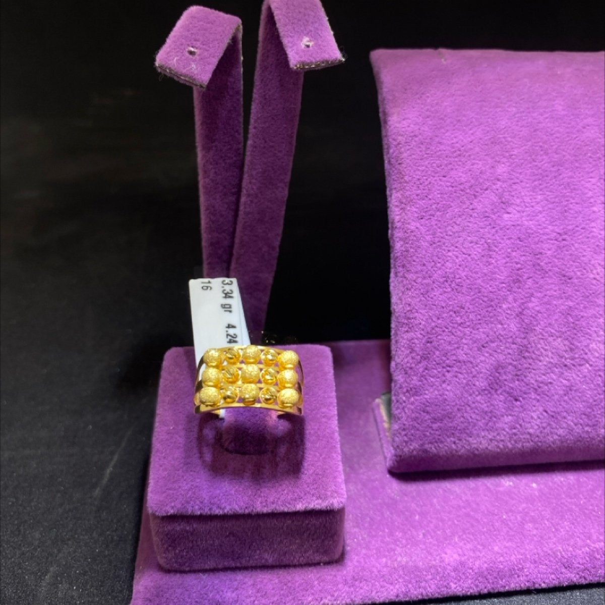 22 Ayar Altın Yüzük Dorikalı Modern Tasarım 3.34gr 16 Numara Hediye - Y00995