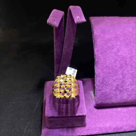 22 Ayar Altın Yüzük Dorikalı Özel Tasarım 6.08gr 28 Numara Kadın - Y00991