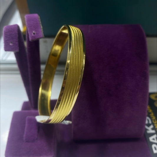 22 Ayar Altın Bilezik Hasır Şarnel Modern Tasarım 12.87gr Kadın - BZ01133