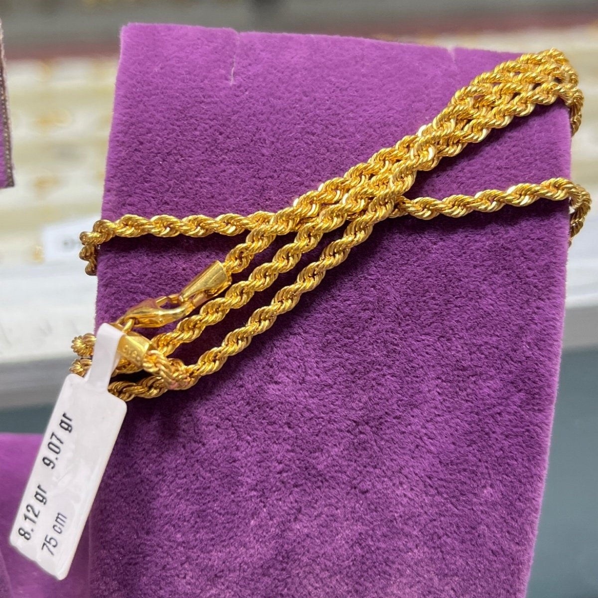 22 Ayar Altın Halat Özel Tasarım 8.12gr 75cm Hediye - H00192