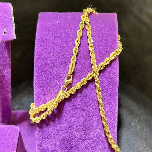 22 Ayar Altın Halat Zahit Geyik Özel Tasarım 10.18gr 65cm Hediye - H00193