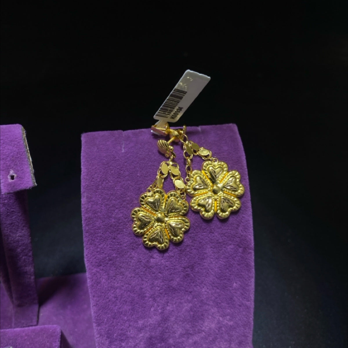 22 Ayar Altın Küpe Güllü Modern Tasarım 4.11gr Kadın - K00934