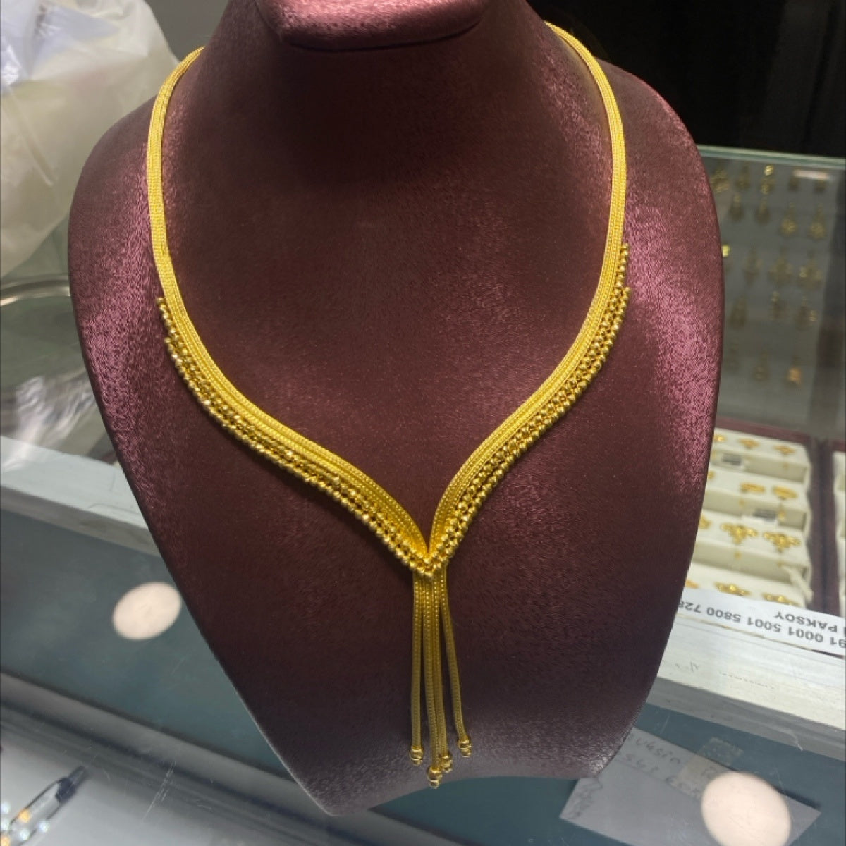 14 Ayar Altın Kolye KANZE Set Özel Tasarım 31.24gr Hediye - KL00031