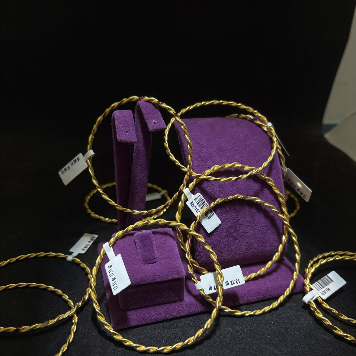 22 Ayar Altın Kıvırcık Bilezik Özel Tasarım 12.08gr Kadın - BZ01168