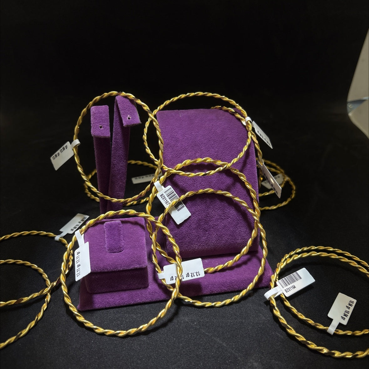 22 Ayar Altın Kıvırcık Bilezik Paksoy Modern Tasarım 17.11gr Kadın - BZ01166