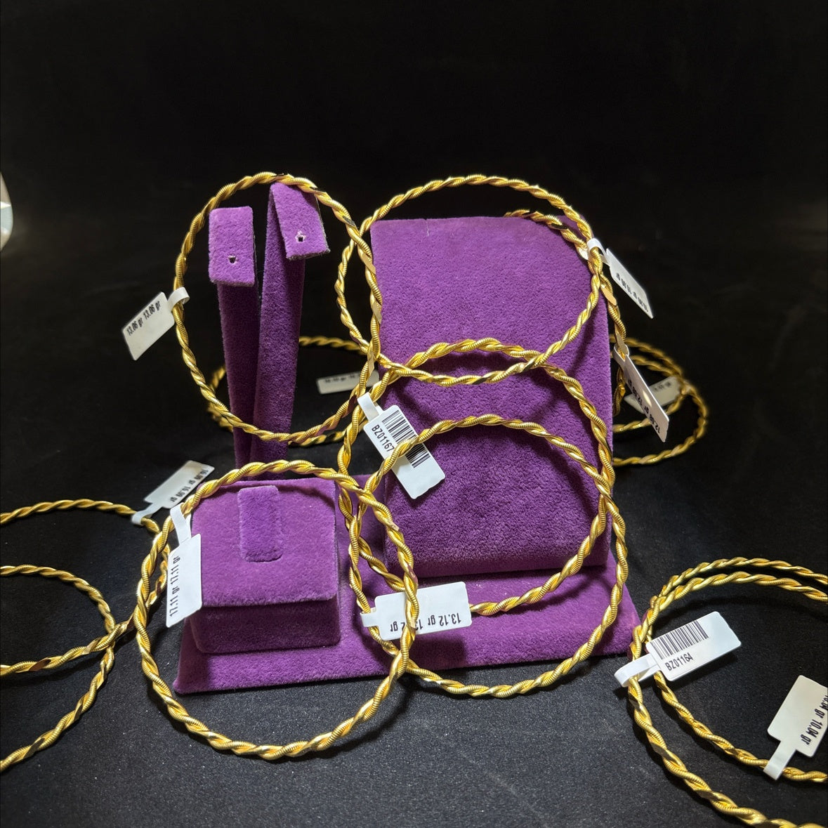 22 Ayar Altın Kıvırcık Bilezik Özel Tasarım 15.09gr Kadın - BZ01165