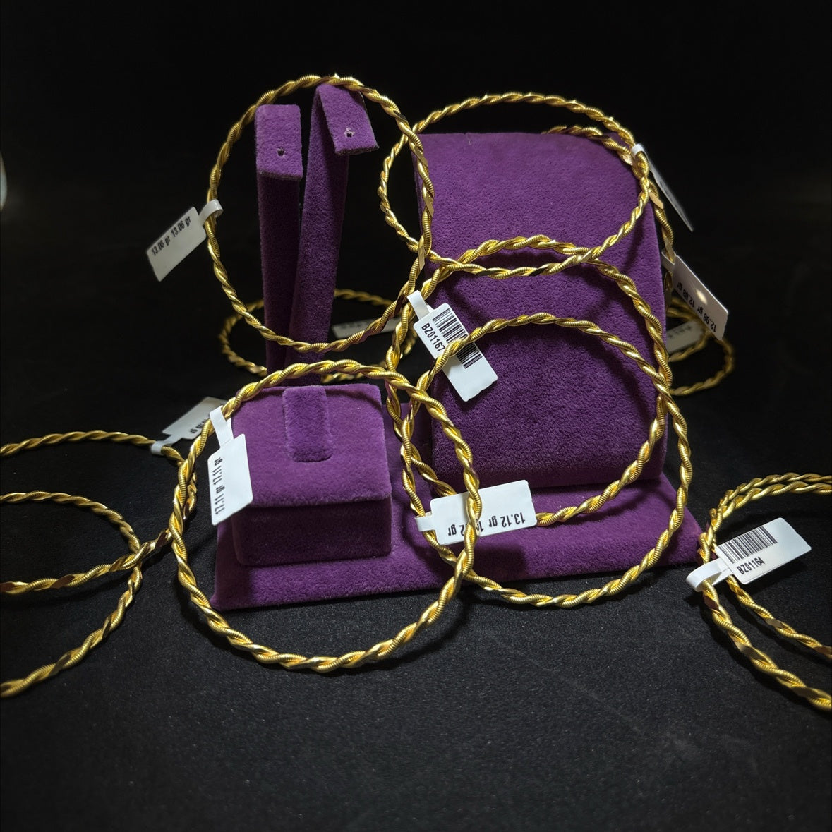 22 Ayar Altın Bilezik Kıvırcık El İşi 17.04gr Kadın - BZ01164