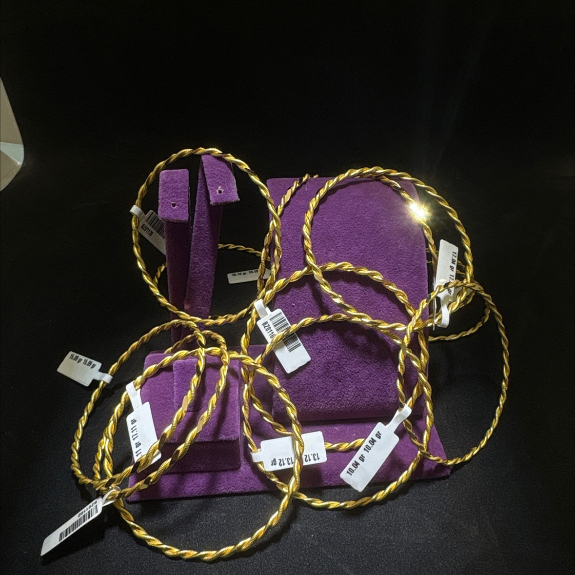 22 Ayar Altın Kıvırcık Bilezik El İşi 15.34gr Kadın - BZ01158