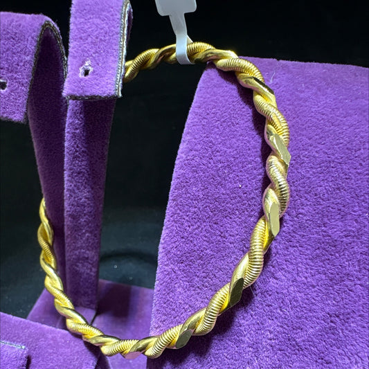 22 Ayar Altın Bilezik Kıvırcık El İşi 30.01gr Hediye - BZ01173