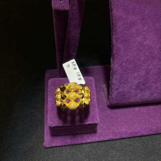 22 Ayar Altın Yüzük Dorika Toplu El İşi 6.21gr 25 Beden - Y01004