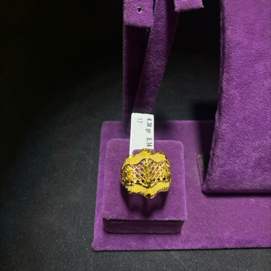 22 Ayar Altın Yüzük Dorika Modern Tasarım 4.34gr 17 Numara - Y01006