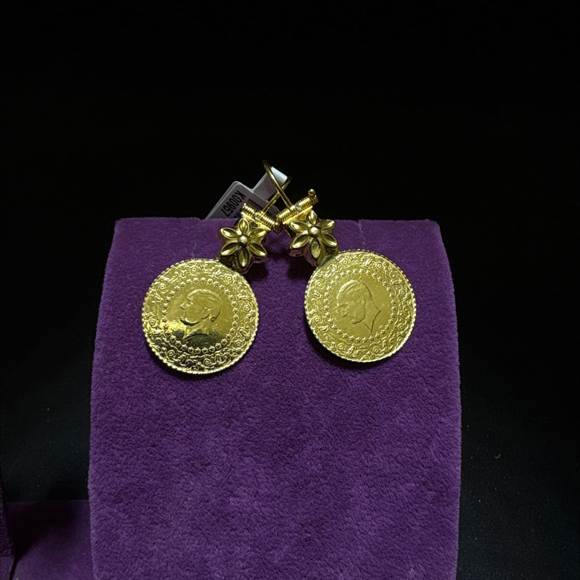 22 Ayar Altın Küpe Çeyrek Modern Tasarım 5.86gr Kadın - K00957