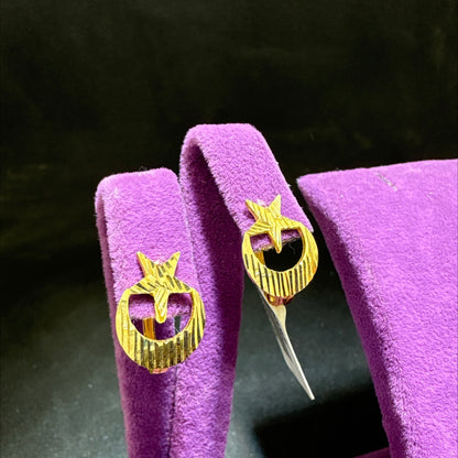 22 Ayar Altın Küpe Modern Tasarım 2.60gr - K000680