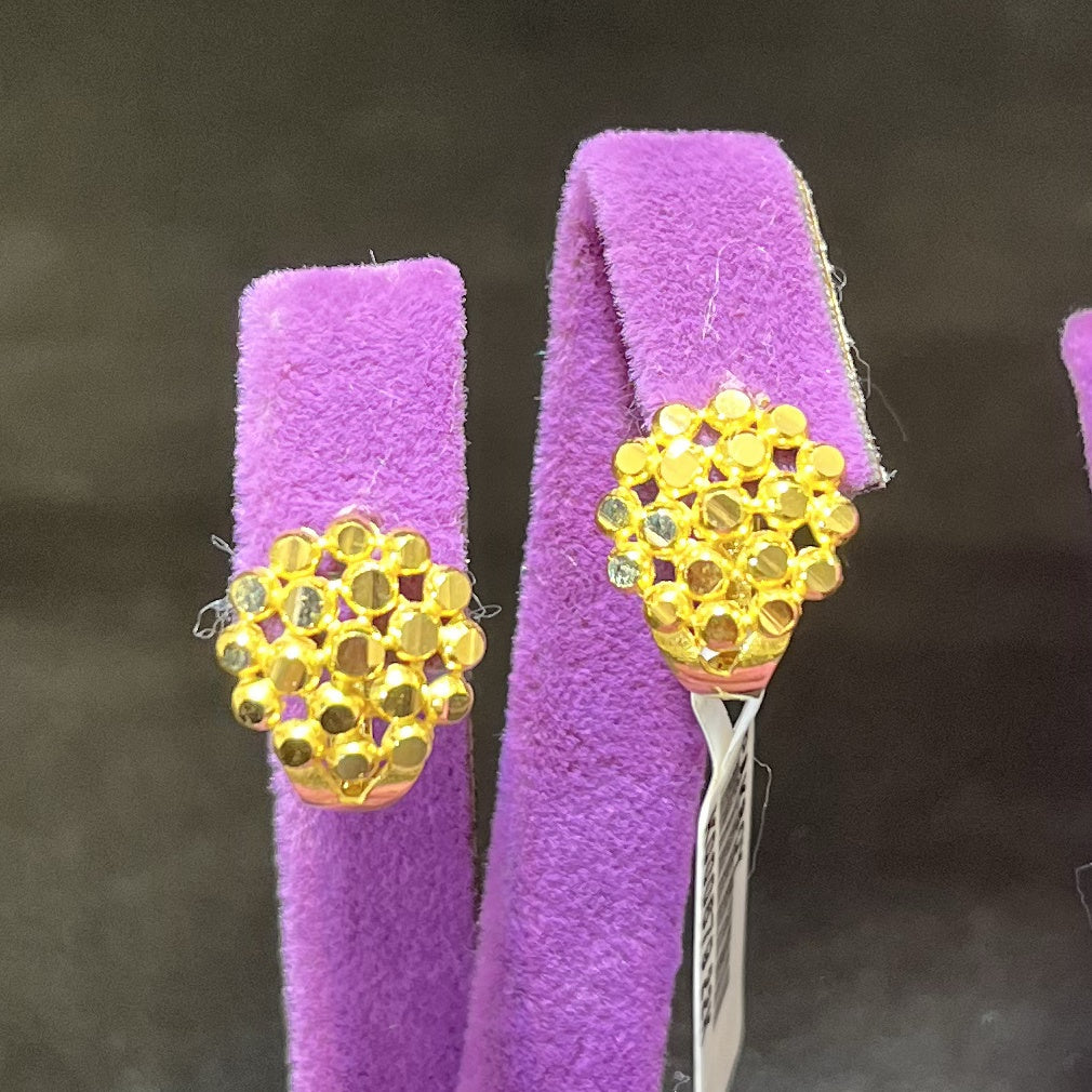 22 Ayar Altın Küpe Zarif Tasarım 3.63gr - K000679