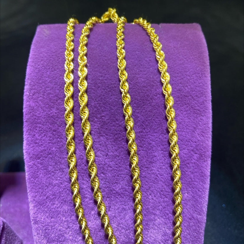 22 Ayar Altın Halat Modern Tasarım 6.63gr 60 CM Hediye - H00196