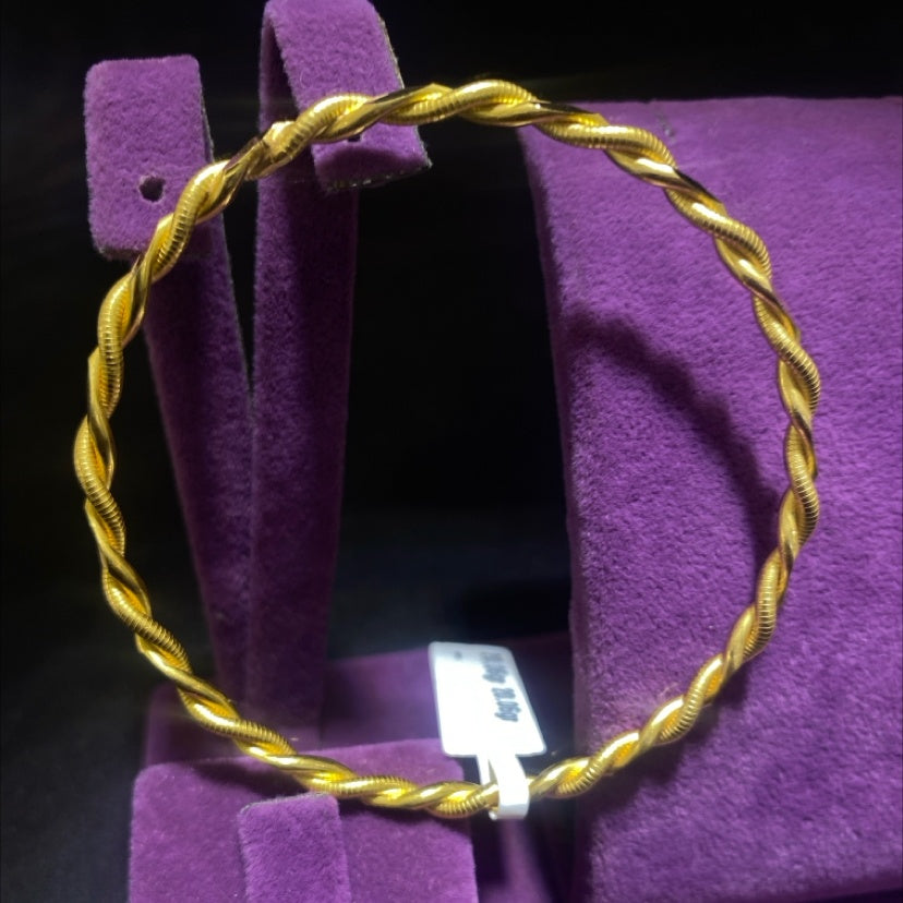 22 Ayar Altın Bilezik Kıvrım Modern Tasarım 20.06gr Kadın - BZ01183