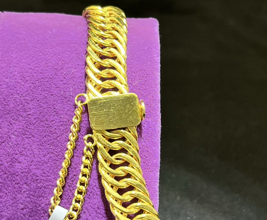 22 Ayar Altın Bileklik Paksoy Modern Tasarım 15.16gr Hediye - B00938