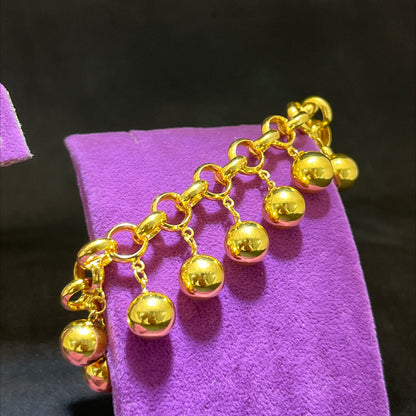 22 Ayar Altın Bileklik Tohumlu Modern Tasarım 25.73gr Kadın - B00937