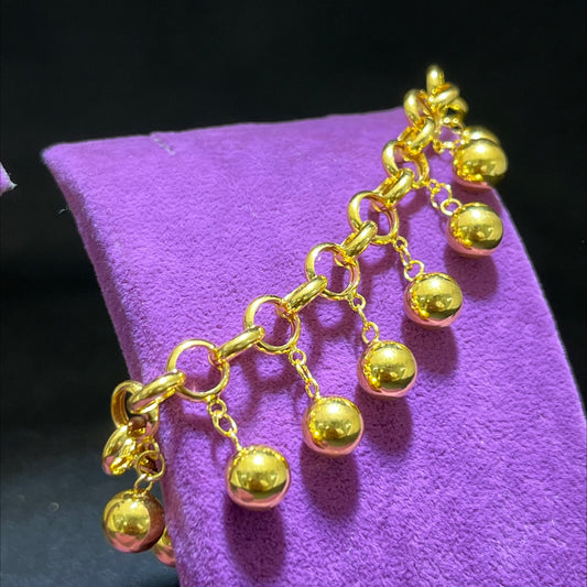 22 Ayar Altın Bileklik Tohumlu Modern Tasarım 15.61gr Kadın - B00936