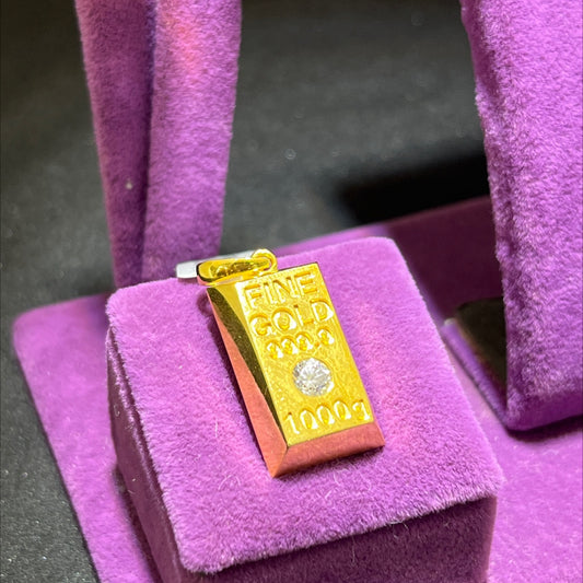 22 Ayar Altın Kolye Ucu Modern Tasarım 4.50gr Hediye - C00266