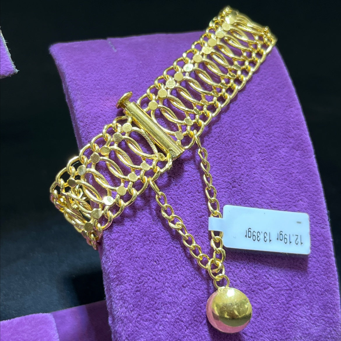 22 Ayar Altın Bileklik Fidan Özel Tasarım 12.19gr Kadın - B00934