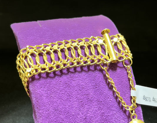 22 Ayar Altın Bileklik Fidan Özel Tasarım 25.28gr Kadın - B00930