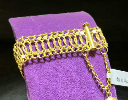 22 Ayar Altın Bileklik Özel Tasarım Fidan 18.45gr Kadın - B00929