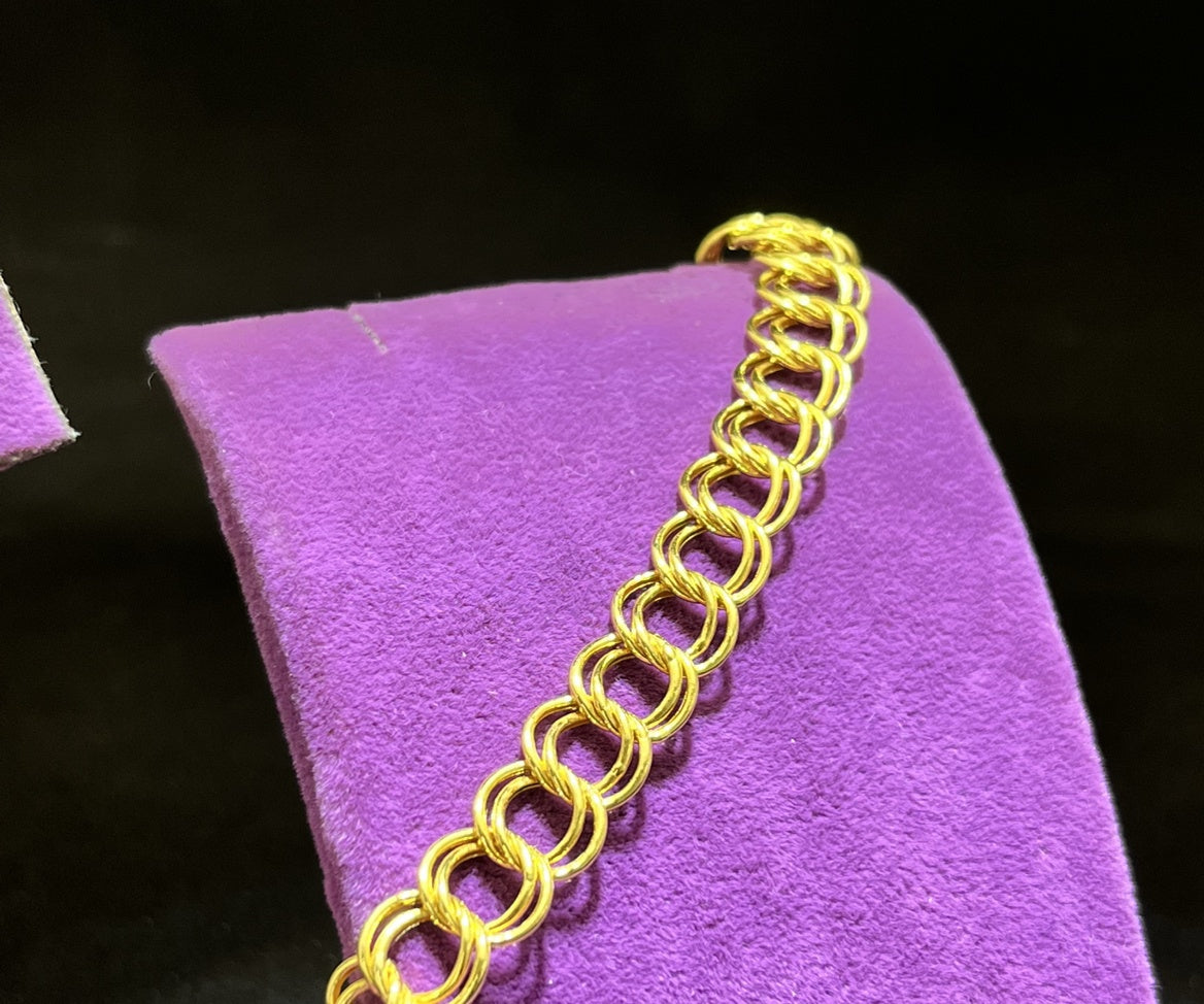 22 Ayar Altın Bileklik Samanyolu Özel Tasarım 8.17gr Kadın - B00951