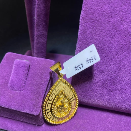 22 Ayar Altın Kolye Ucu Versace Model 3.64gr Hediye - C00271