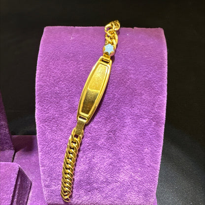 22 Ayar Altın Çocuk Künye Paksoy Özel Tasarım 3.32gr Hediye - F00013