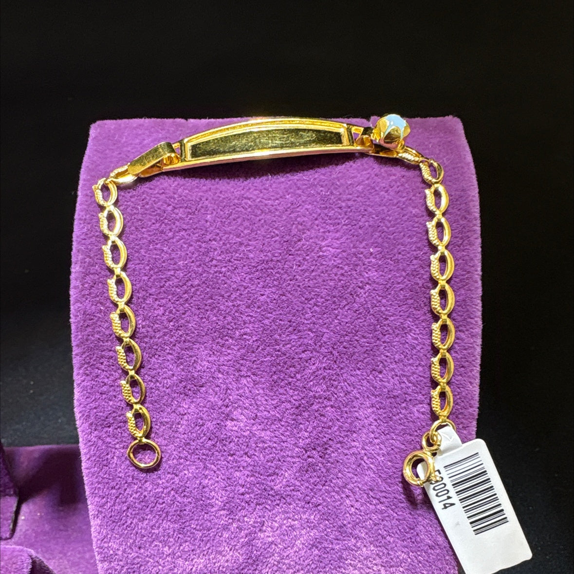 22 Ayar Altın Çocuk Künye Tuğralı El İşi 2.03gr Hediye - F00014