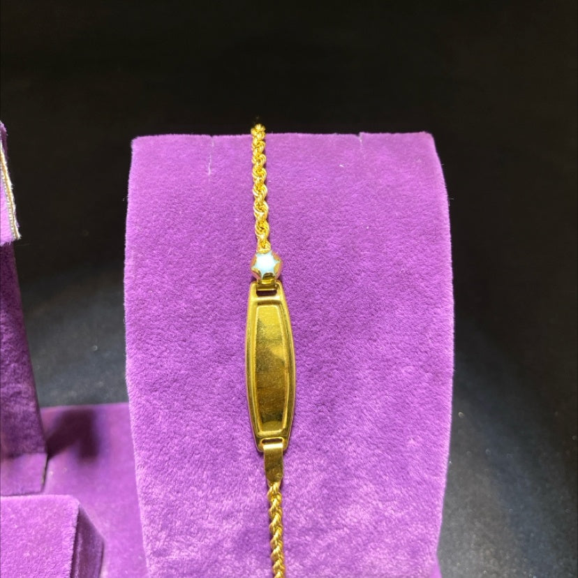 22 Ayar Altın Çocuk Künye Özel Tasarım 2.61gr Hediye - F00019