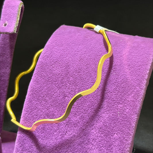 22 Ayar Altın Bilezik Zikzak Ayna Tasarım 9.96gr Kadın - BZ01186