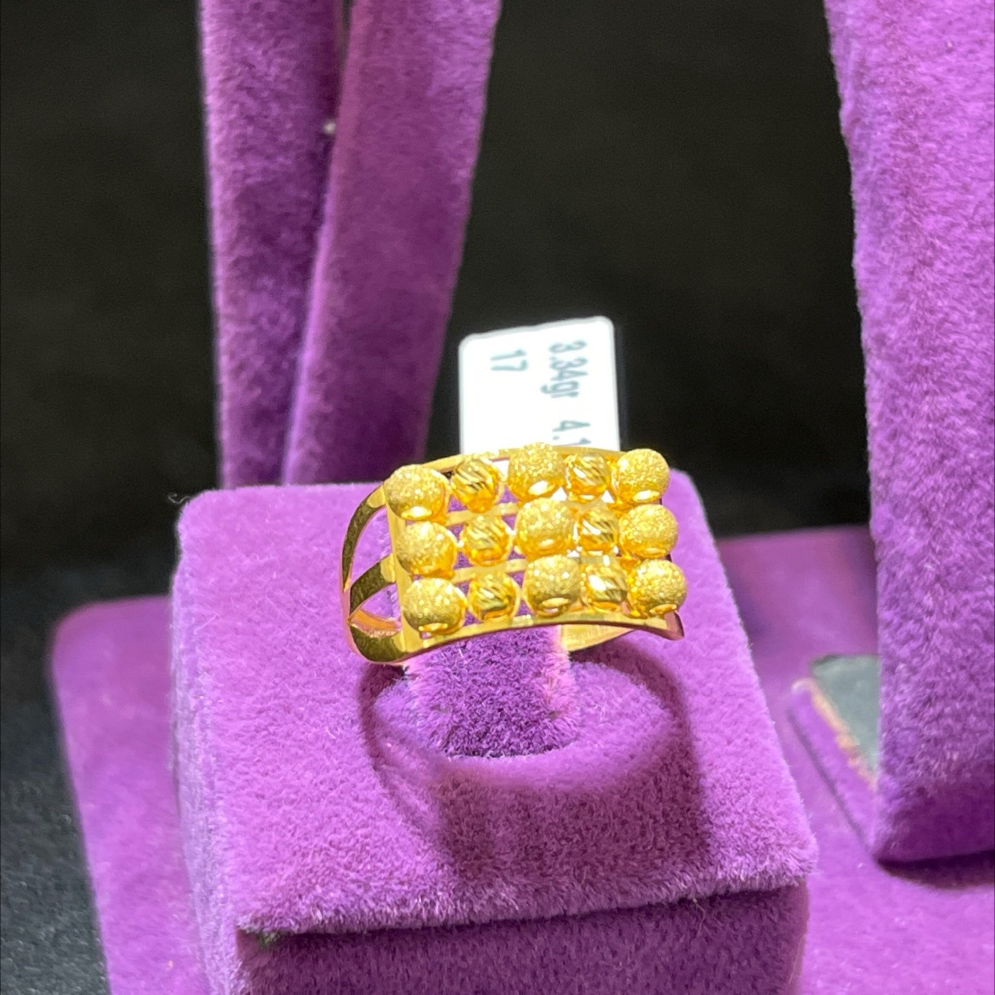 22 Ayar Altın Yüzük Dorikalı Modern Tasarım 3.34gr 17 Numara Hediye - Y01011