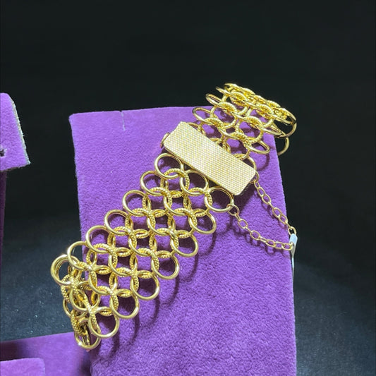 22 Ayar Altın Bileklik Prenses Modelli 30.38gr Kadın - B00960