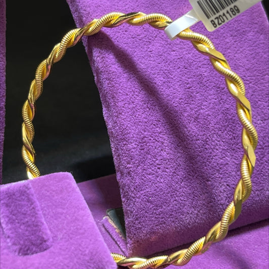 22 Ayar Altın Bilezik Kıvırcık Modern Tasarım 24.91gr Kadın - BZ01189