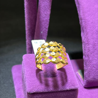 22 Ayar Altın Yüzük Dorikalı Özel Tasarım 4.14gr 21 Numara Kadın - Y01014