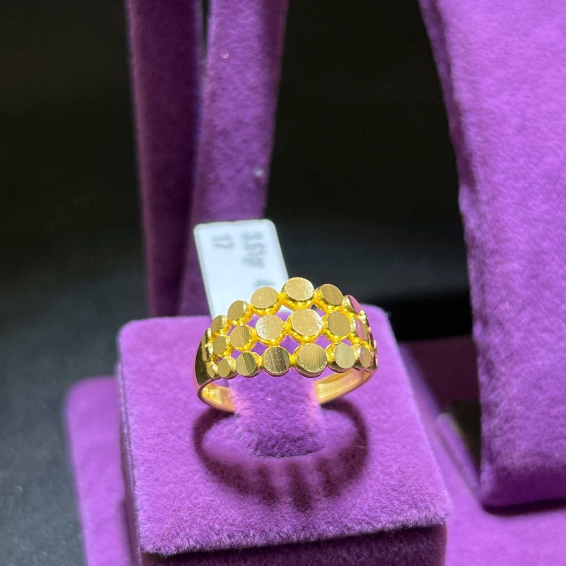 22 Ayar Altın Yüzük Dorikalı Modern Tasarım 3.61gr 17 Numara Kadın - Y01020