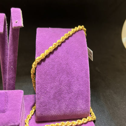 22 Ayar Altın Halat Modern Tasarım 13.34gr 60 CM Kadın - H00197